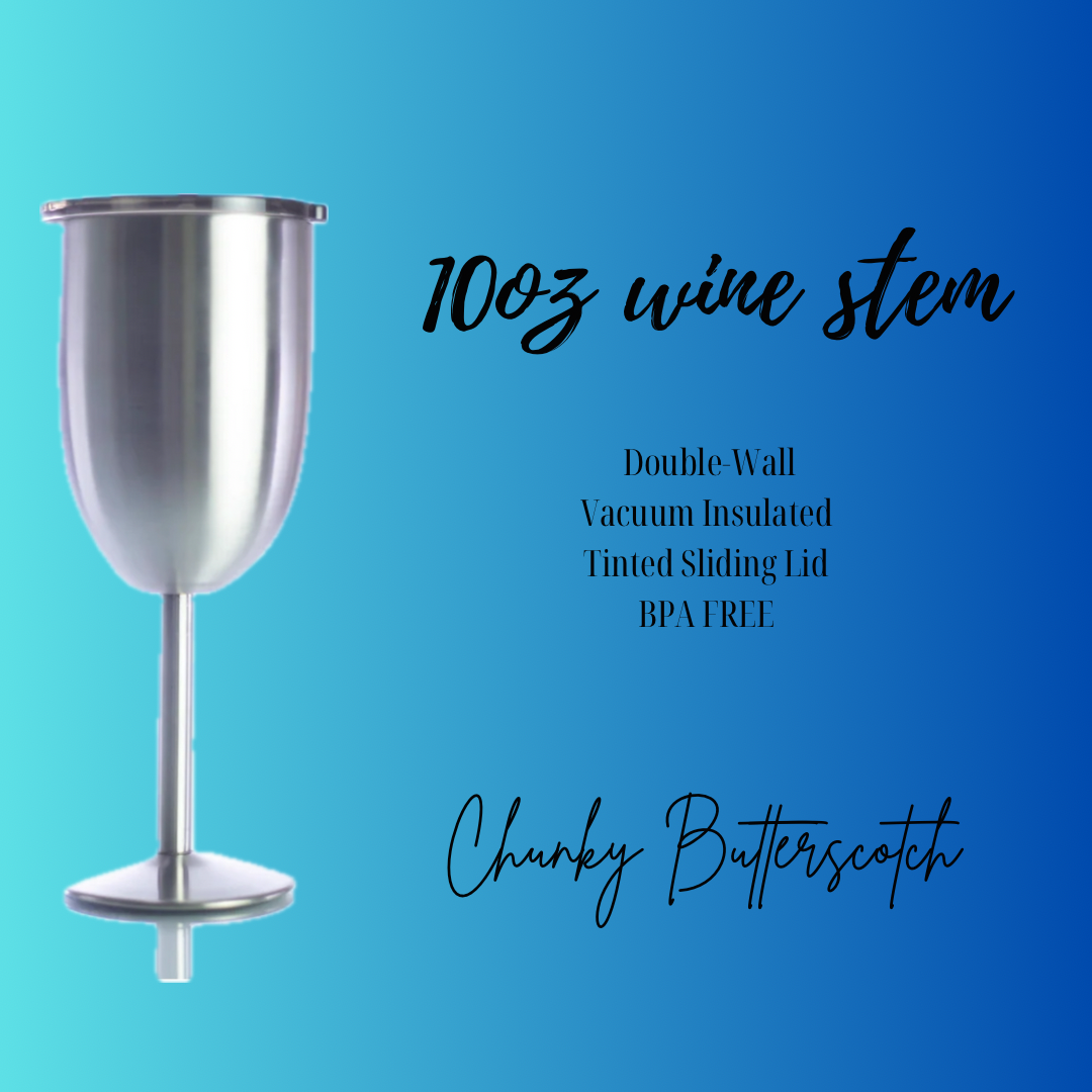 Customizable 10oz Stemmed Wine Tumbler